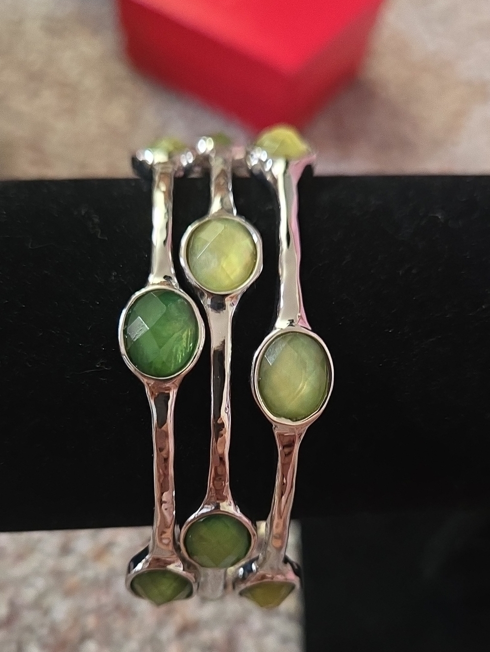 Premier Designs Green Bangle Set - Picture 2 of 2